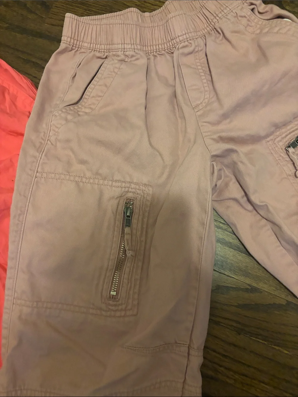 GAP Kids Two-Pack Cargo Joggers - Coral & Dusty Rose